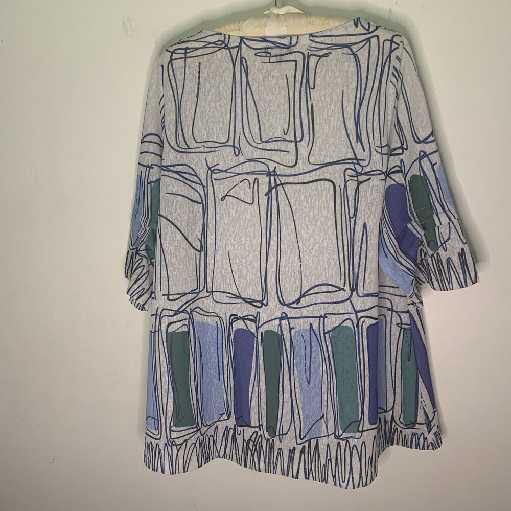 Frederique Dress Boutique Color Block Womens Sz L Knee Length 1/4 Sleeve - Picture 9 of 11